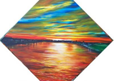 River Tees at Sunset towards Stockton
